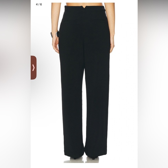 Enzo Costa Crepe Pleated Wide Leg Pant - Picture 4 of 5